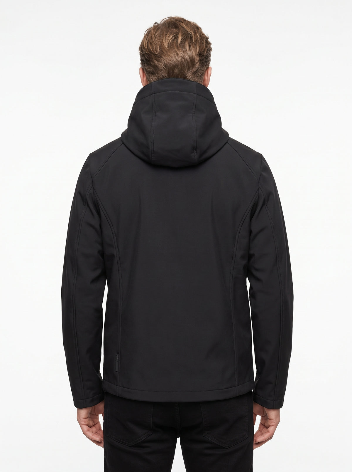 +MORE ISAAC GIACCA TECNICA CON ZIP E CAPPUCCIO COLORE NERO