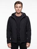 +MORE ISAAC GIACCA TECNICA CON ZIP E CAPPUCCIO COLORE NERO