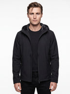 +MORE ISAAC GIACCA TECNICA CON ZIP E CAPPUCCIO COLORE NERO