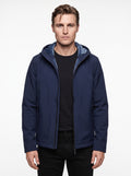 +MORE ISAAC GIACCA TECNICA CON ZIP E CAPPUCCIO COLORE NAVY