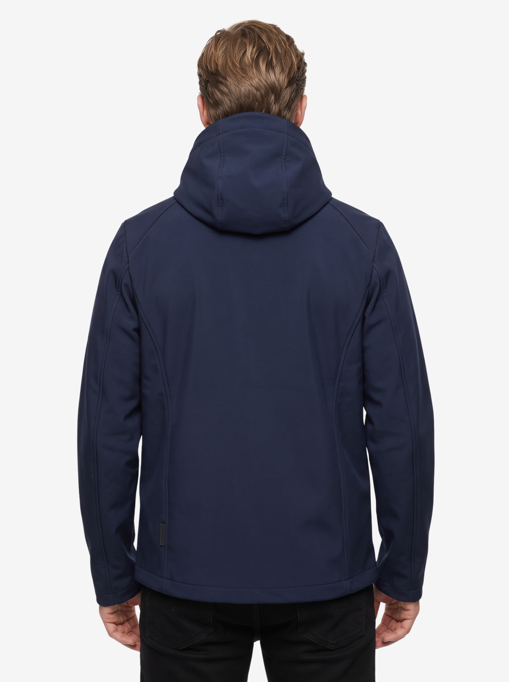 +MORE ISAAC GIACCA TECNICA CON ZIP E CAPPUCCIO COLORE NAVY
