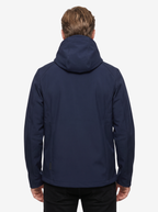 +MORE ISAAC GIACCA TECNICA CON ZIP E CAPPUCCIO COLORE NAVY