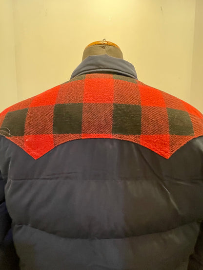 PENFIELD Rockford Primaloft Jacket Navy Blazer Check Red/Black