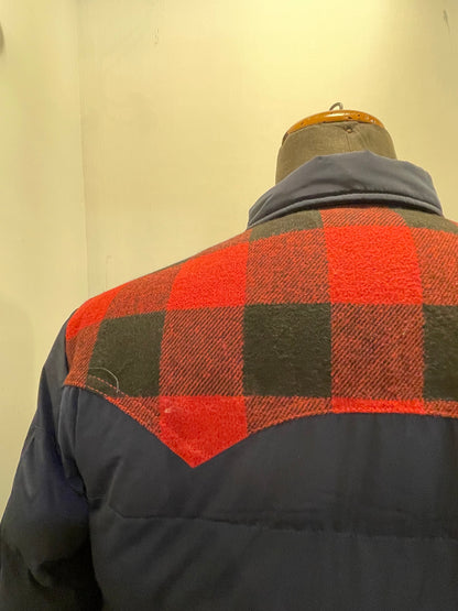 PENFIELD Rockford Primaloft Jacket Navy Blazer Check Red/Black