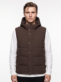 +MORE ARNOLD SMANICATO TECNICO CON ZIP E CAPPUCCIO COLORE TESTA DI MORO