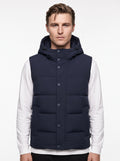 +MORE ARNOLD SMANICATO TECNICO CON ZIP E CAPPUCCIO COLORE NAVY