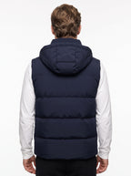 +MORE ARNOLD SMANICATO TECNICO CON ZIP E CAPPUCCIO COLORE NAVY