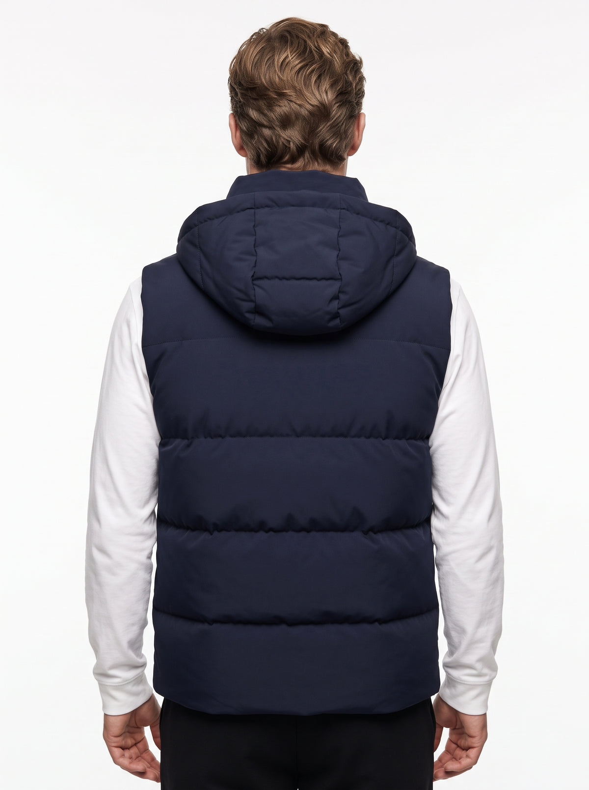 +MORE ARNOLD SMANICATO TECNICO CON ZIP E CAPPUCCIO COLORE NAVY