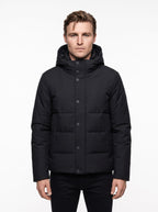 +MORE LIAM GIACCA TECNICA CON ZIP E CAPPUCCIO COLORE NAVY