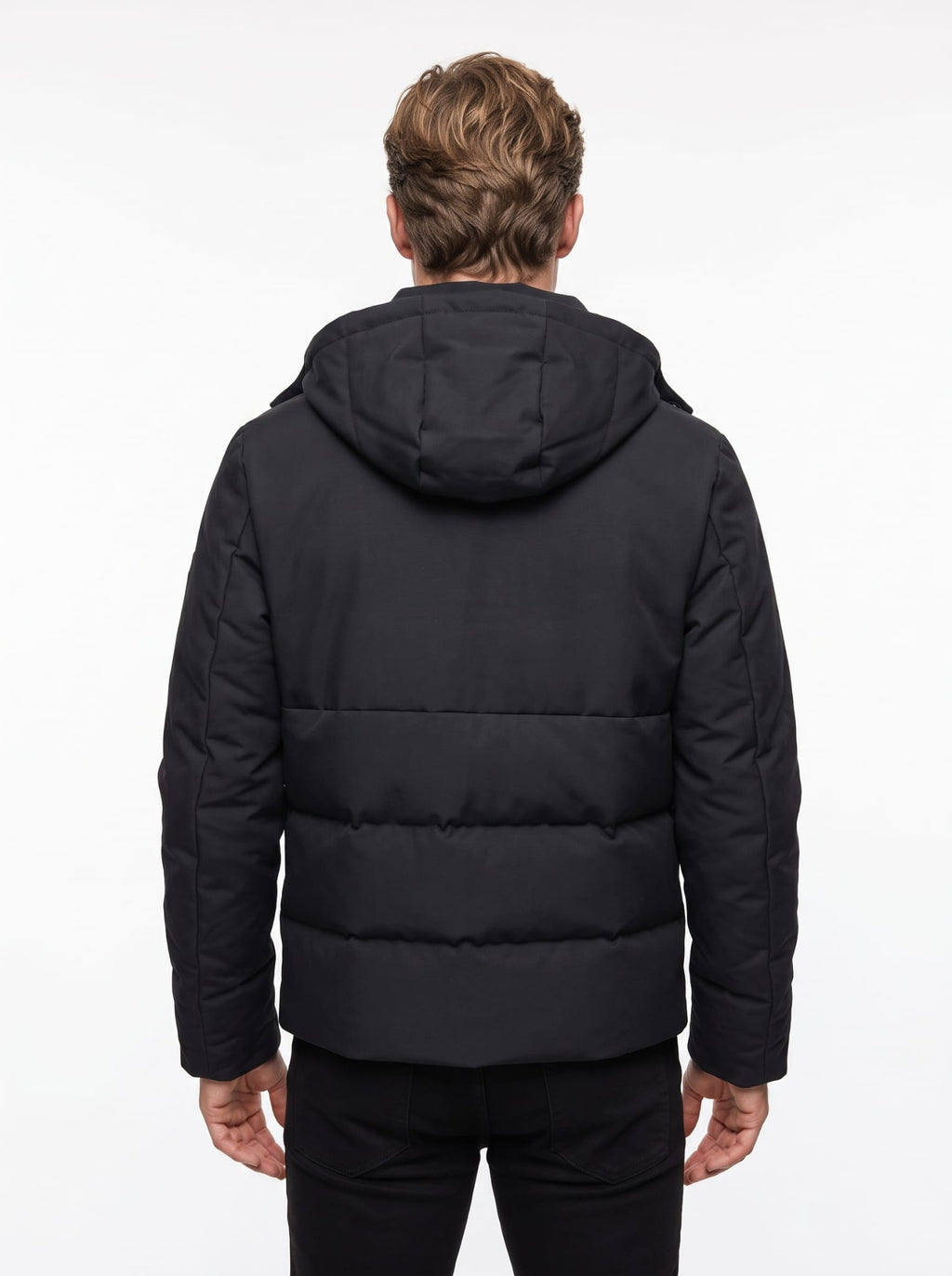 +MORE LIAM GIACCA TECNICA CON ZIP E CAPPUCCIO COLORE NAVY