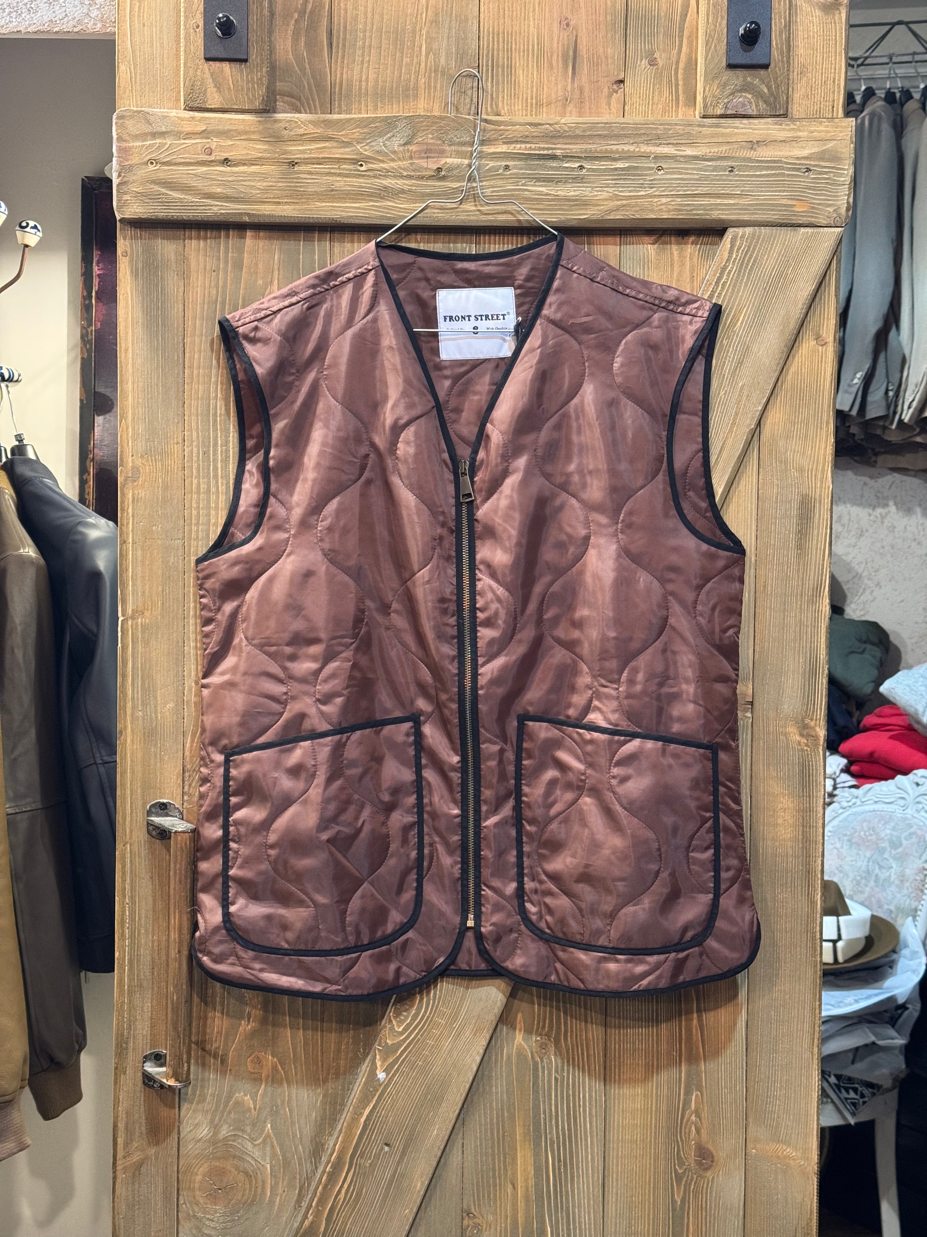 GILET TRAPUNTA FRONT STREET 8 TESTA DI MORO