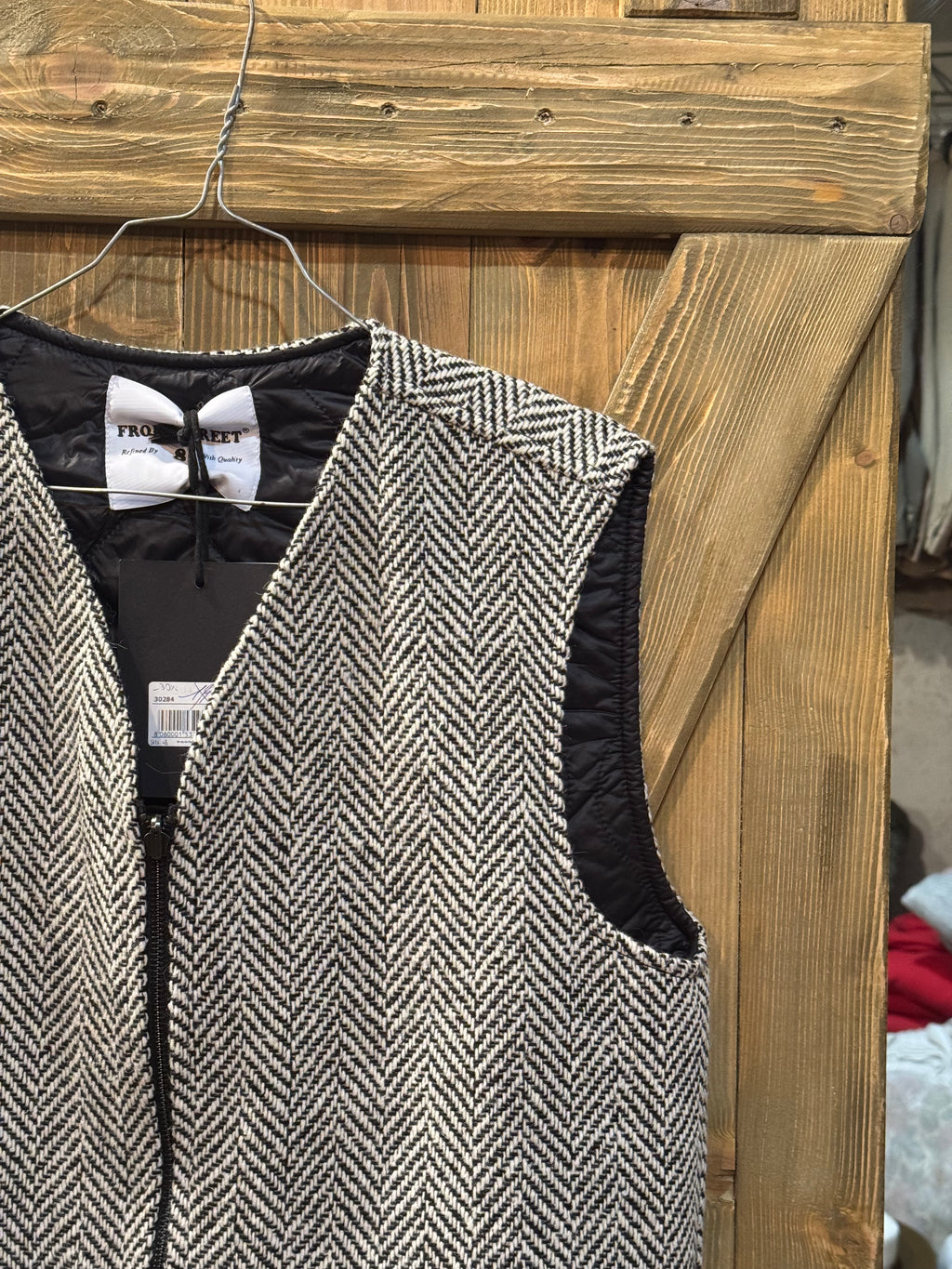 GILET FRONT STREET 8 REVERSIBILE LISCA CON TRAPUNTA INTERNA 30284