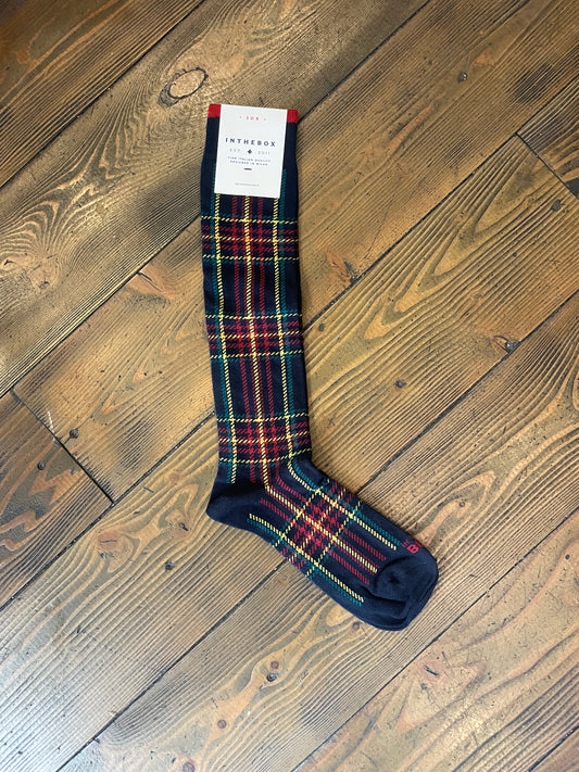 FW240026 Tartan Blu - Calzini