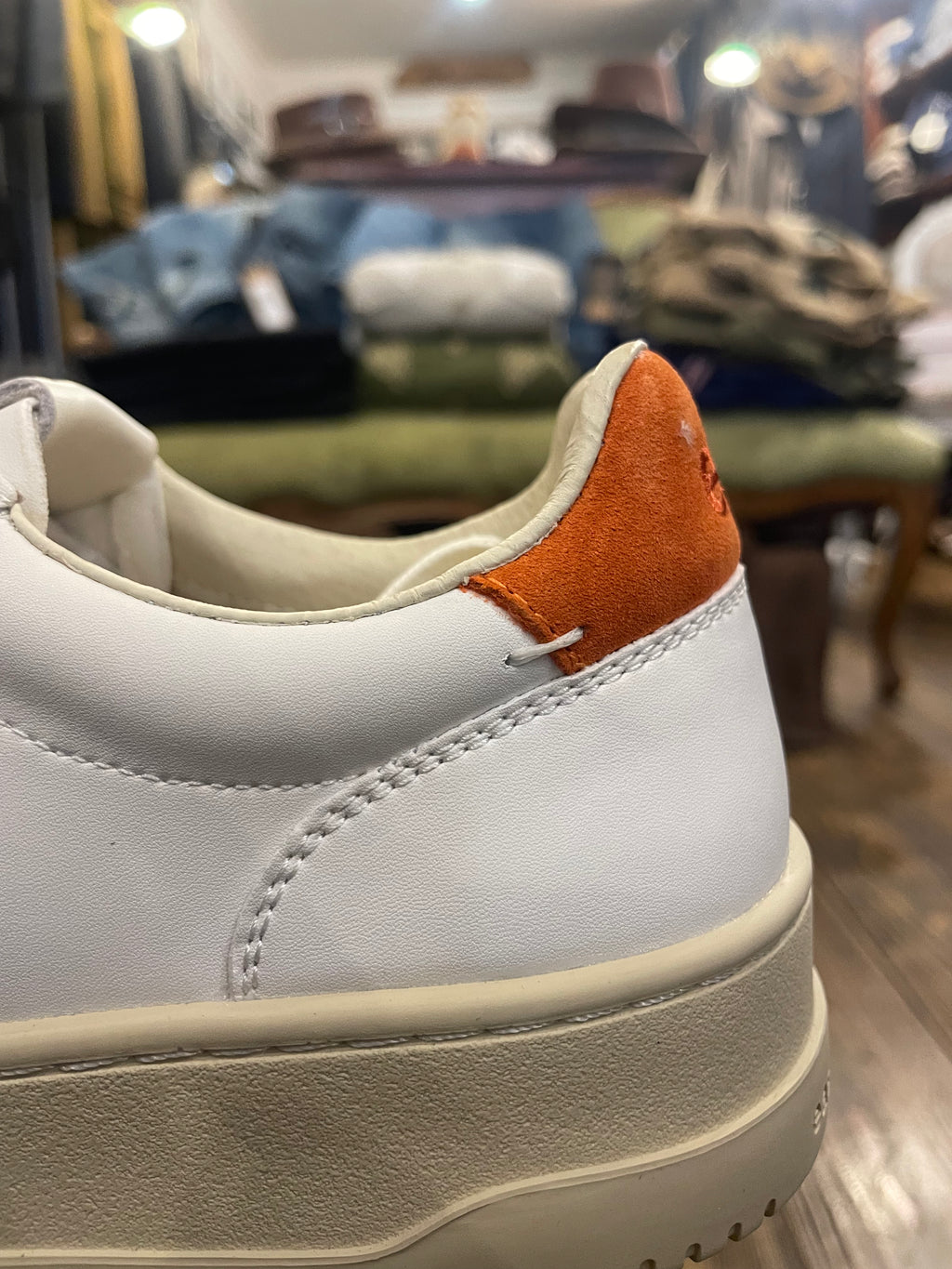 Sneakers EPT East Pacific Trade Modello Court Colore Off White/Orange