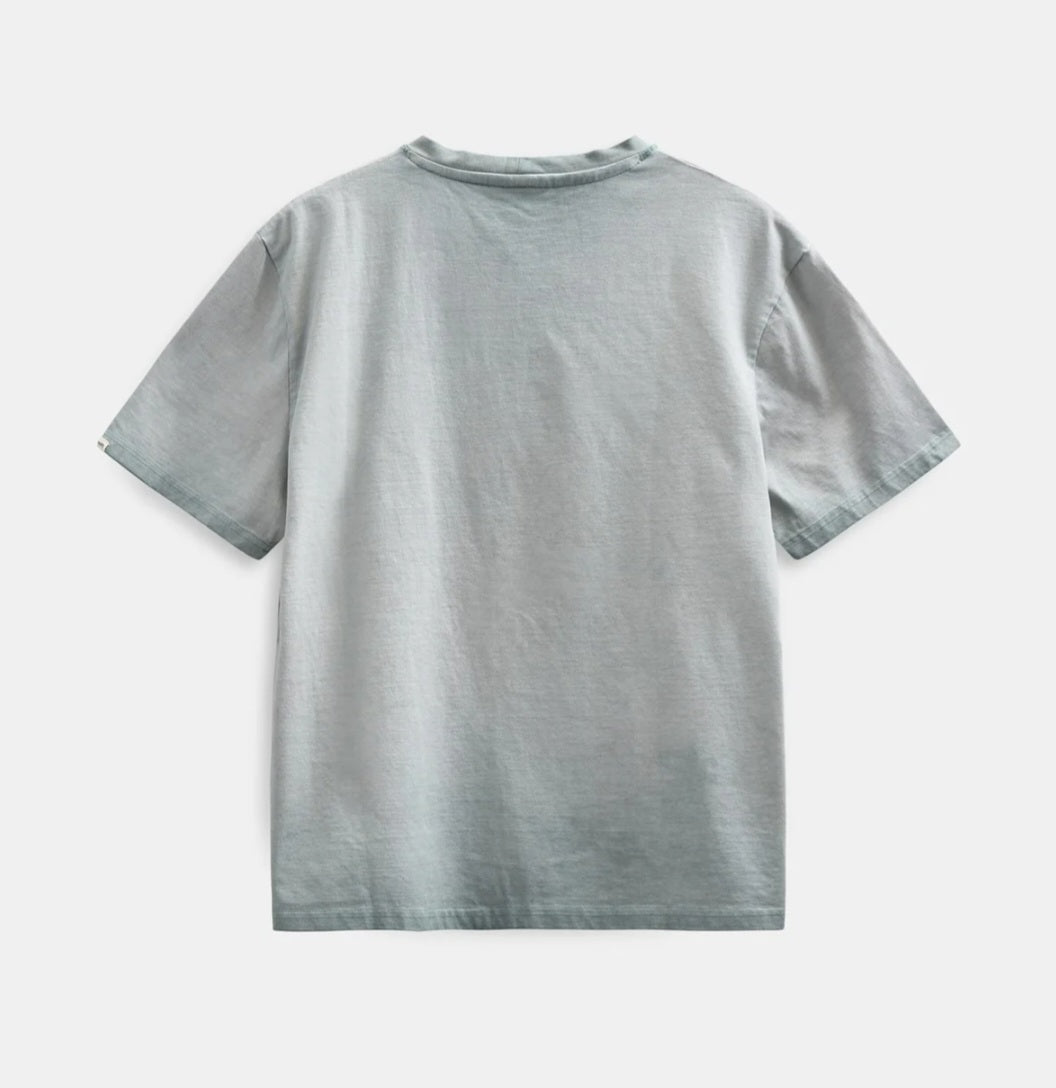 T-SHIRT ANERKJENDT AKVILLADS WASHED TEE LIGHT BLUE