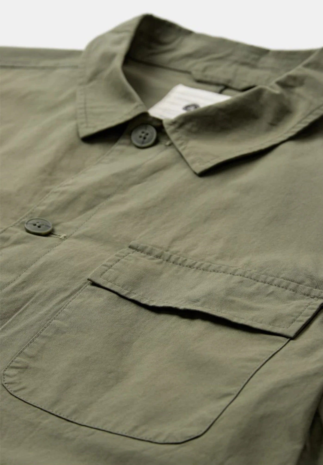 OVERSHIRT ANERKJENDT AKODIN COTTON POPLIN COLOR LODEN GREEN