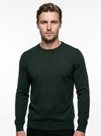BRAMANTE MAGLIA GIROCOLLO REGULAR FIT COLOR VERDONE