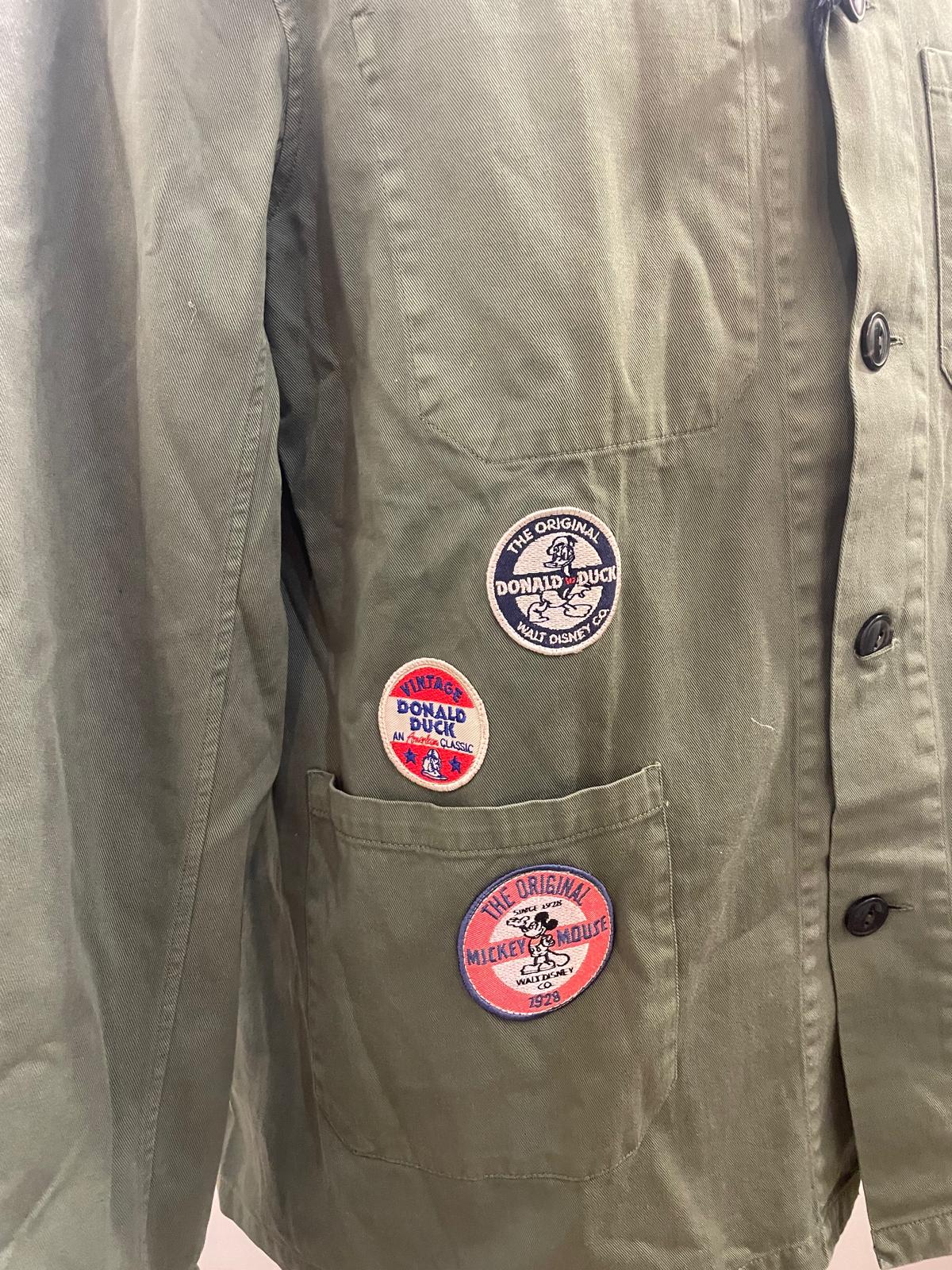 GIACCA WORK IN THE BOX PATCH DISNEY COLOR VERDE MILITARE