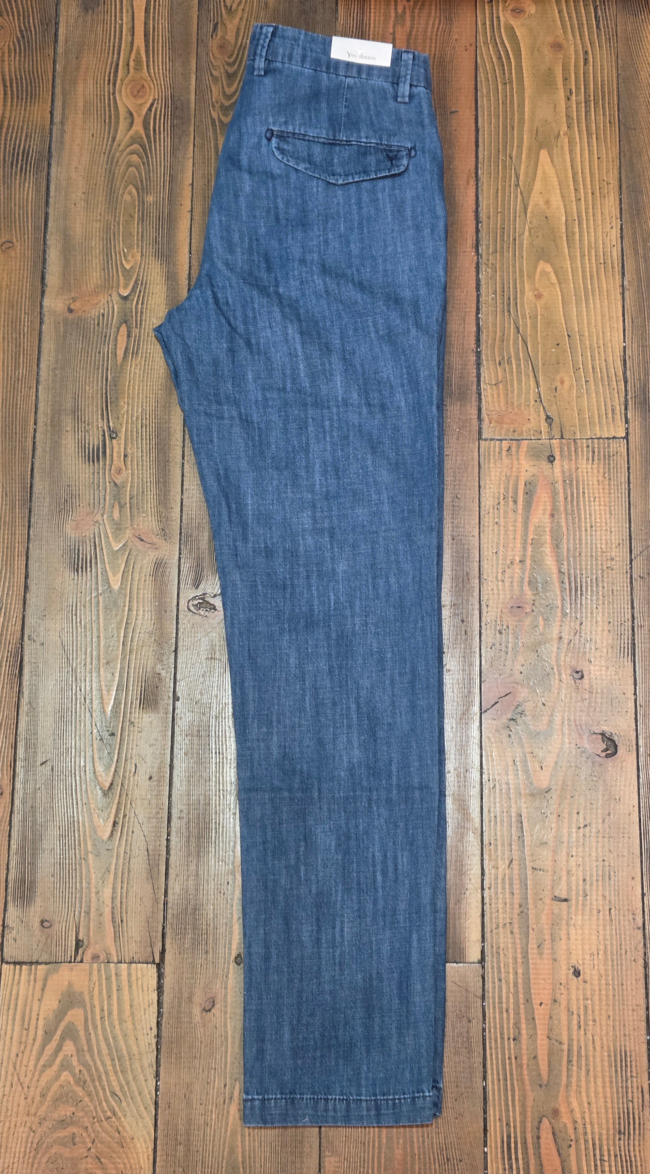 PANTALONI YAN SIMMON MODELLO FRIEND T664F COLOR DENIM CHIARO