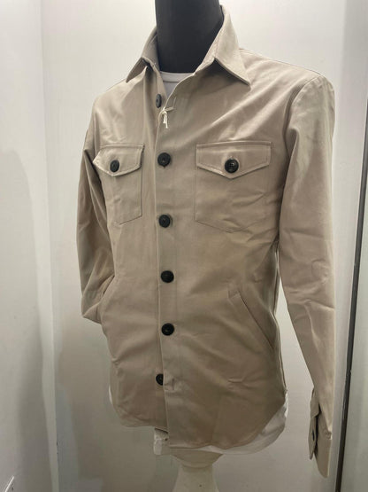 GIACCA CAMICIA GMF COLOR BEIGE CHIARO SG374
