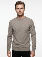 BRAMANTE MAGLIA GIROCOLLO REGULAR FIT COLOR BEIGE