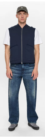 AKROBIN SWEAT GILET ANERKJENDT COLOR SKY CAPTAIN