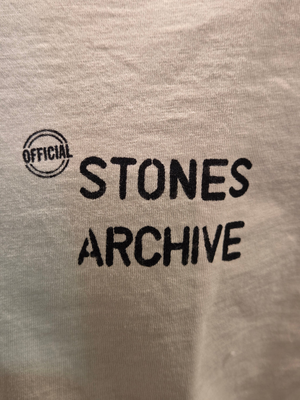 T-SHIRT IN THE BOX THE ROLLING STONES SIGNATURE COLOR BEIGE