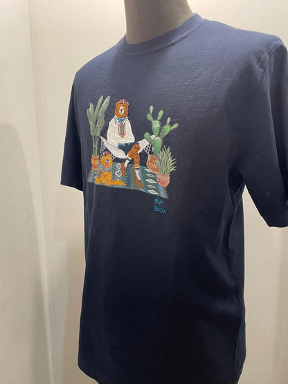 T SHIRT MR. BOX CACTUS COLOR BLU SS250002