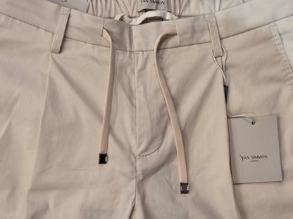 PANTALONE YAN SIMMON LIFE TELA PARACADUTE T543L COLOR GESSO