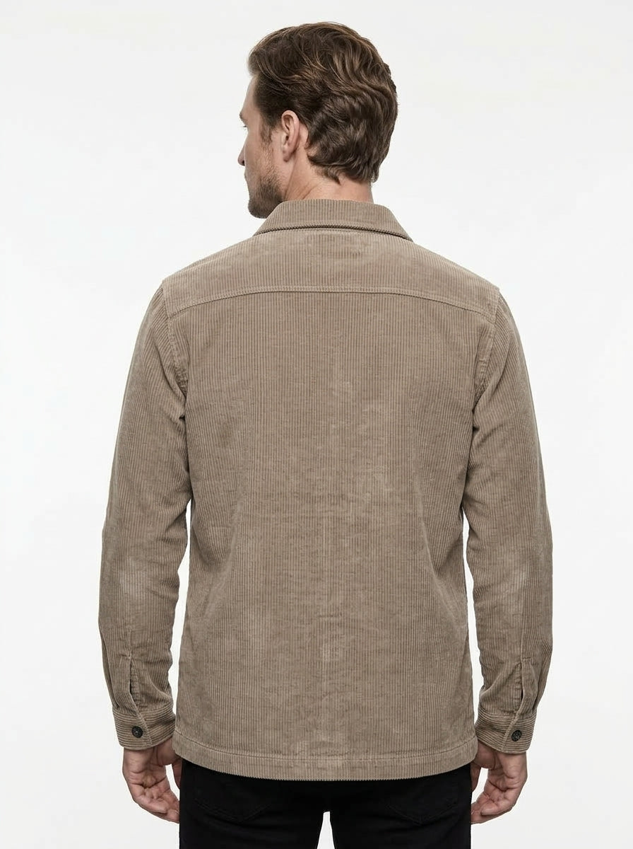 CAMICIA IN VELLUTO IN THE BOX COLOR CARAMELLO