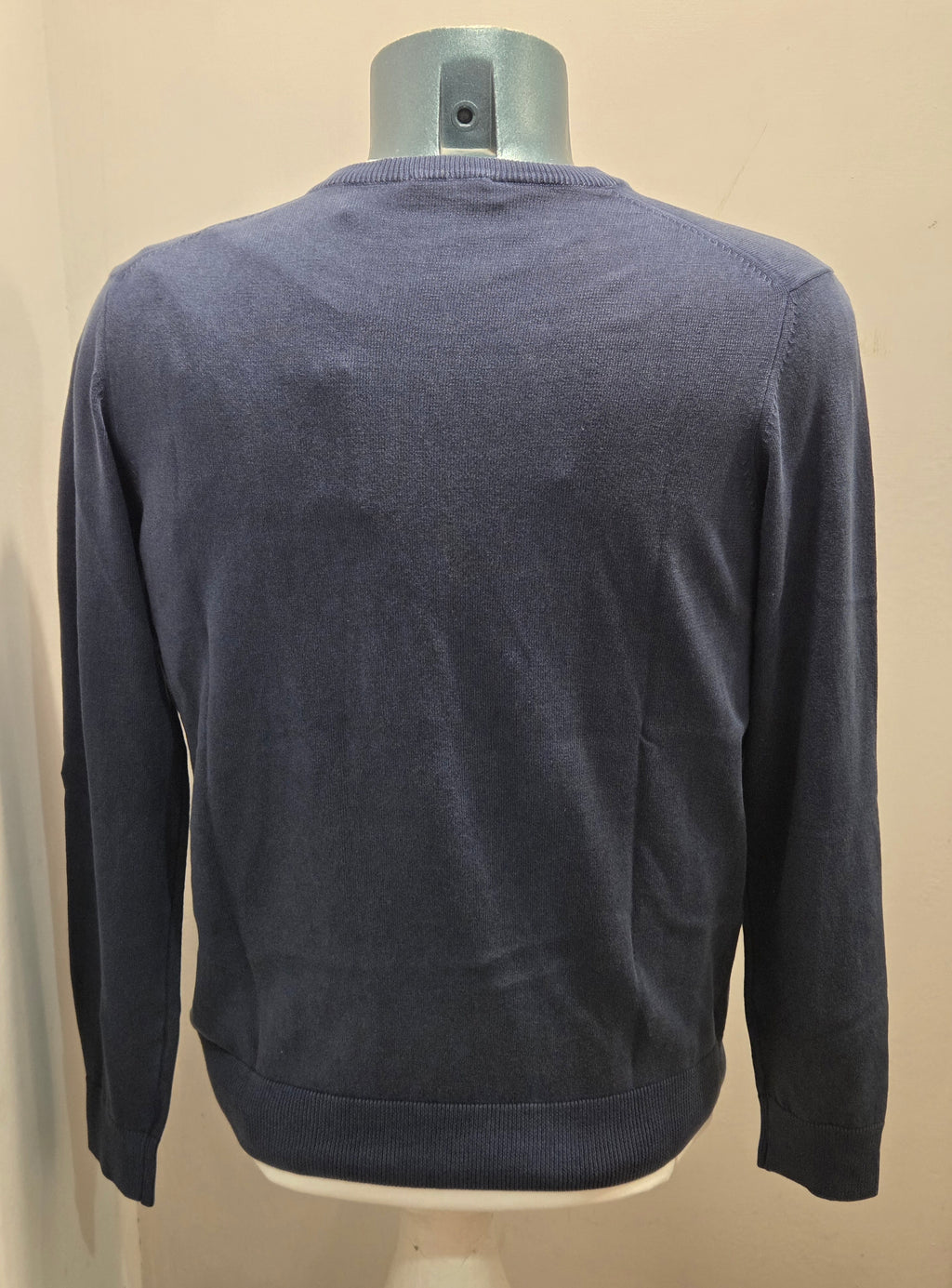 BRAMANTE MAGLIA FILO COTONE MANICA LUNGA COLOR BLU