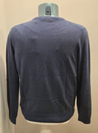 BRAMANTE MAGLIA FILO COTONE MANICA LUNGA COLOR BLU