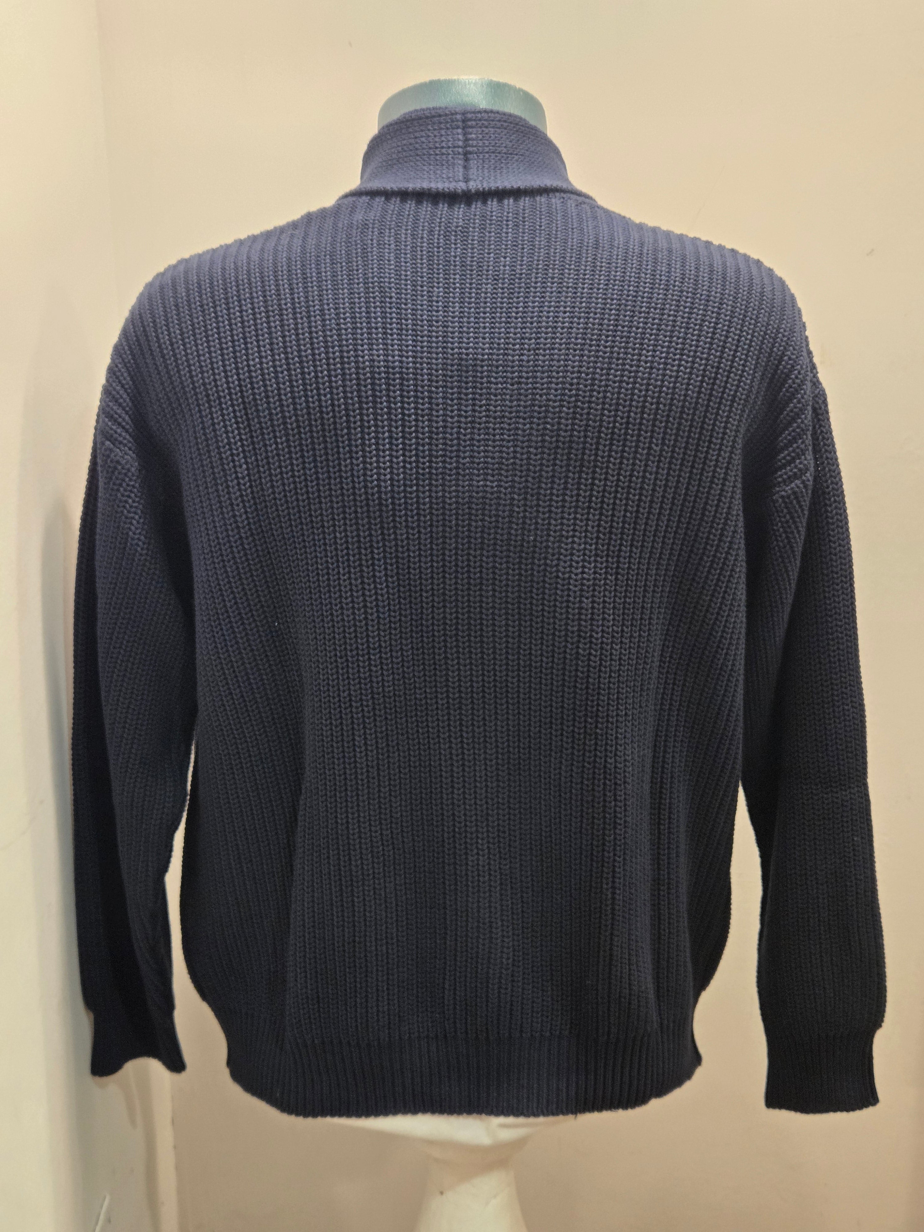 IN THE BOX CARDIGAN 100% COTONE COLORE BLUE 100% MADE IN ITALY