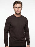 BRAMANTE MAGLIA GIROCOLLO REGULAR FIT COLOR MARRONE
