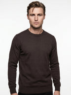 BRAMANTE MAGLIA GIROCOLLO REGULAR FIT COLOR MARRONE