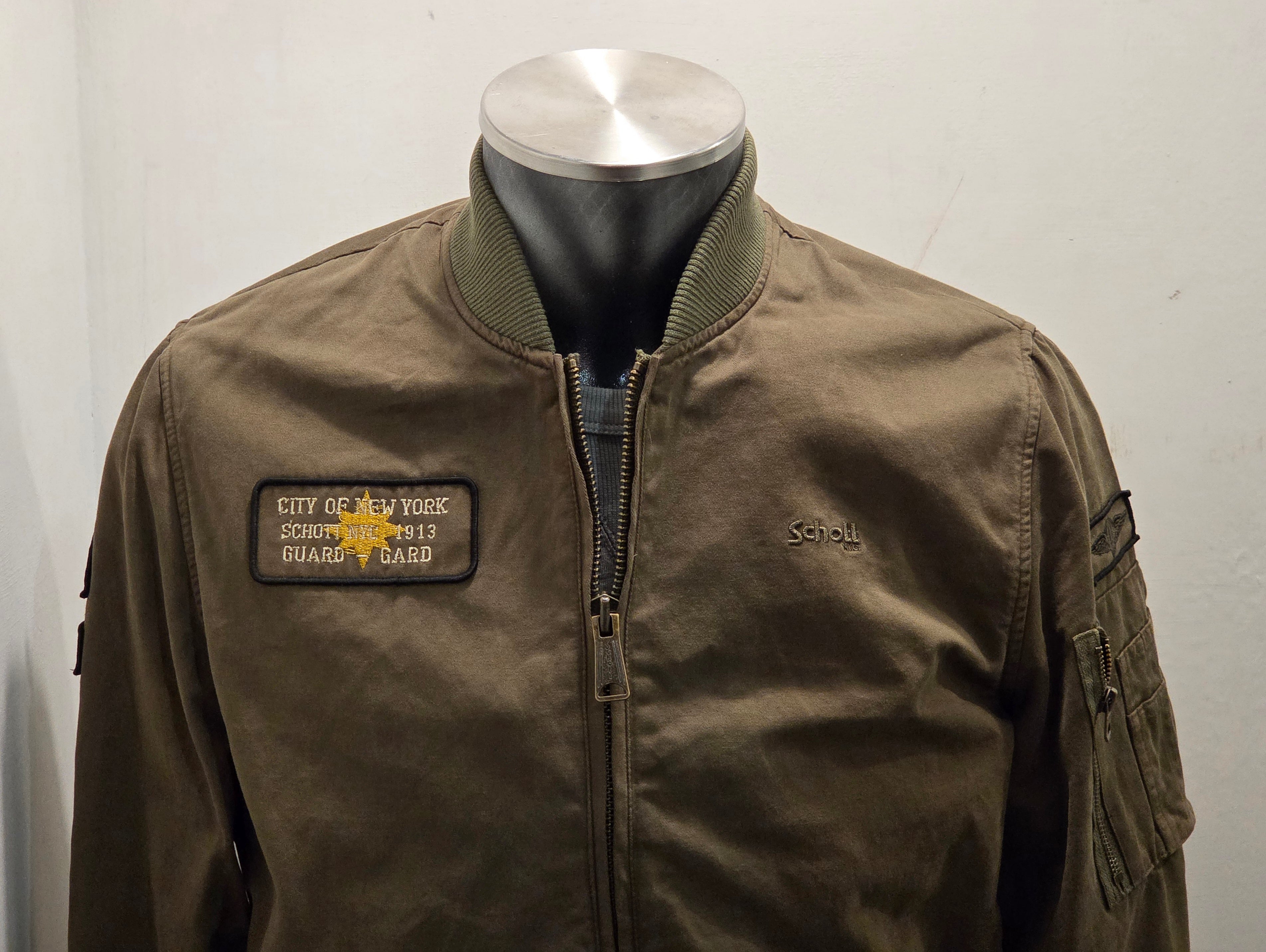 SCHOTT AVIATOR NYC COLOR VERDE MILITARE