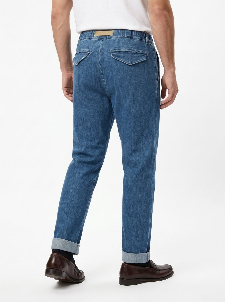 WHITE SAND PANTALONI SU66 341 VESTIBILITÀ REGOLARE COLOR DENIM CHIARO