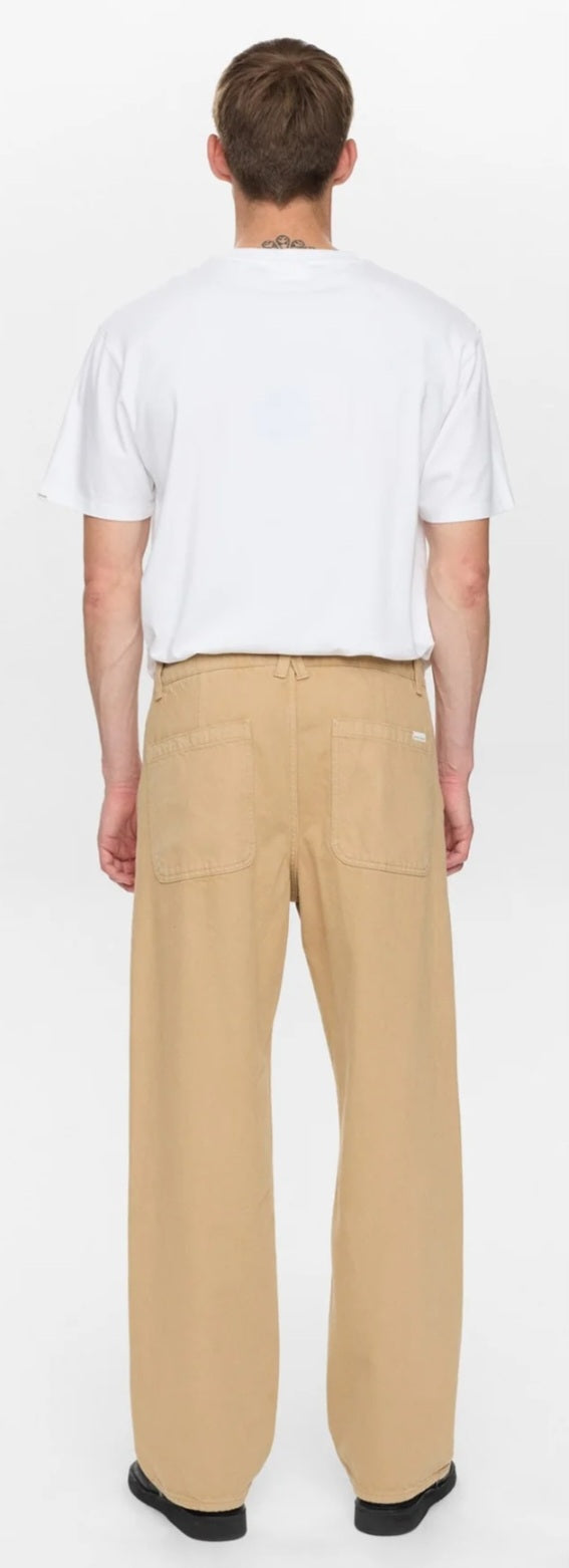 AKJONAS ELA TWILL PANTS ANERKJENDT COLOR ERMINE