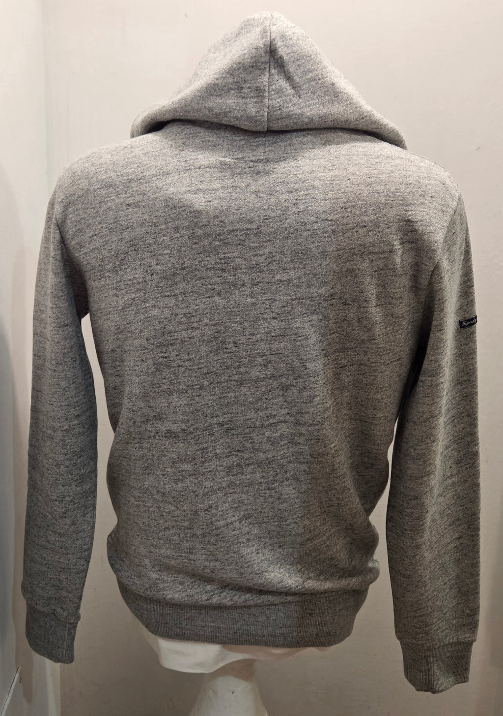 FELPA SUPERDRY VINTAGE TRAVEL HOOD GREY MELANGE