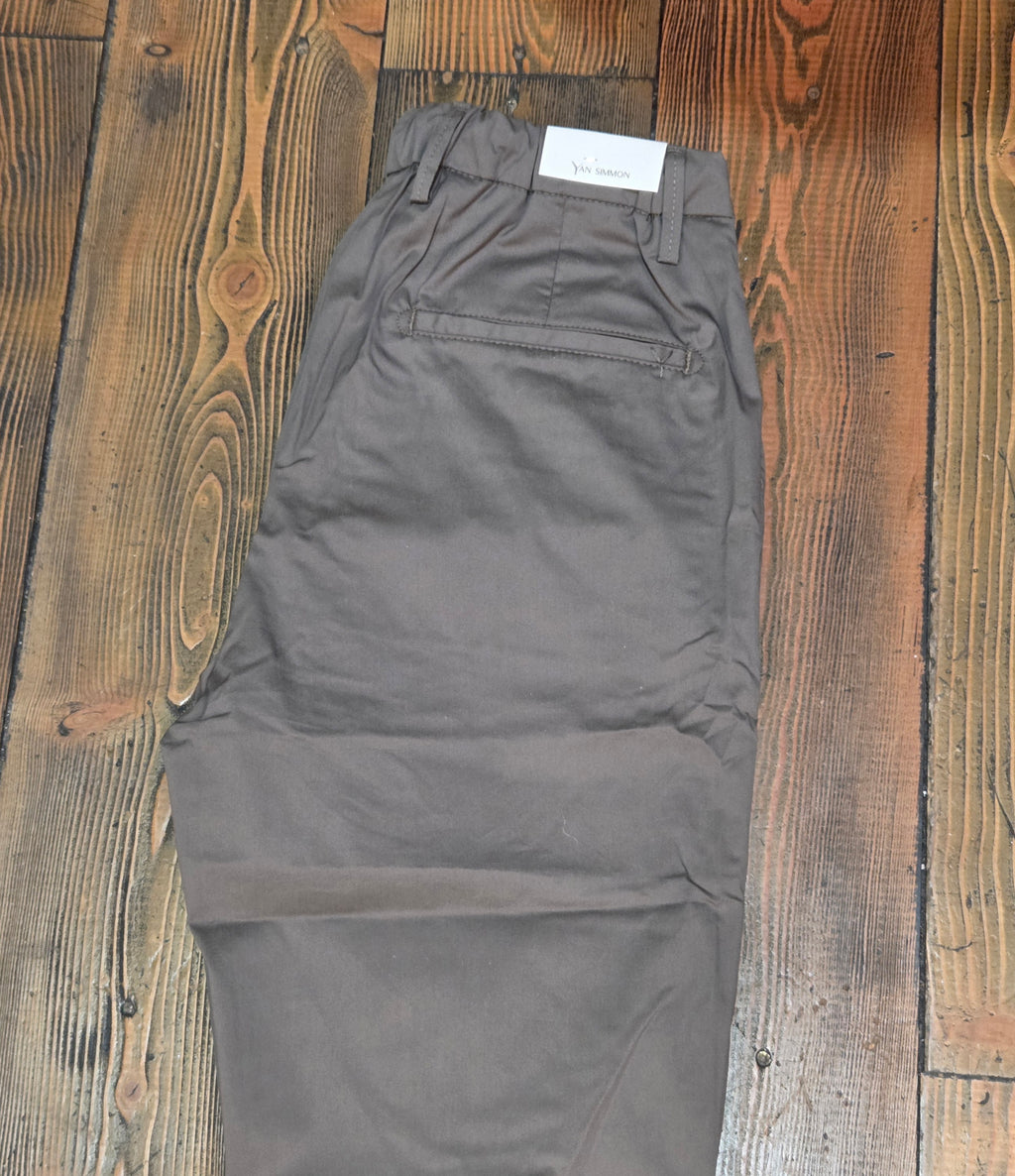 PANTALONI YAN SIMMON LIFE TELA PARACADUTE T543L CON LACCIO COLOR MILITARE