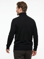BRAMANTE MAGLIA COLLO ALTO REGULAR FIT COLOR NERO