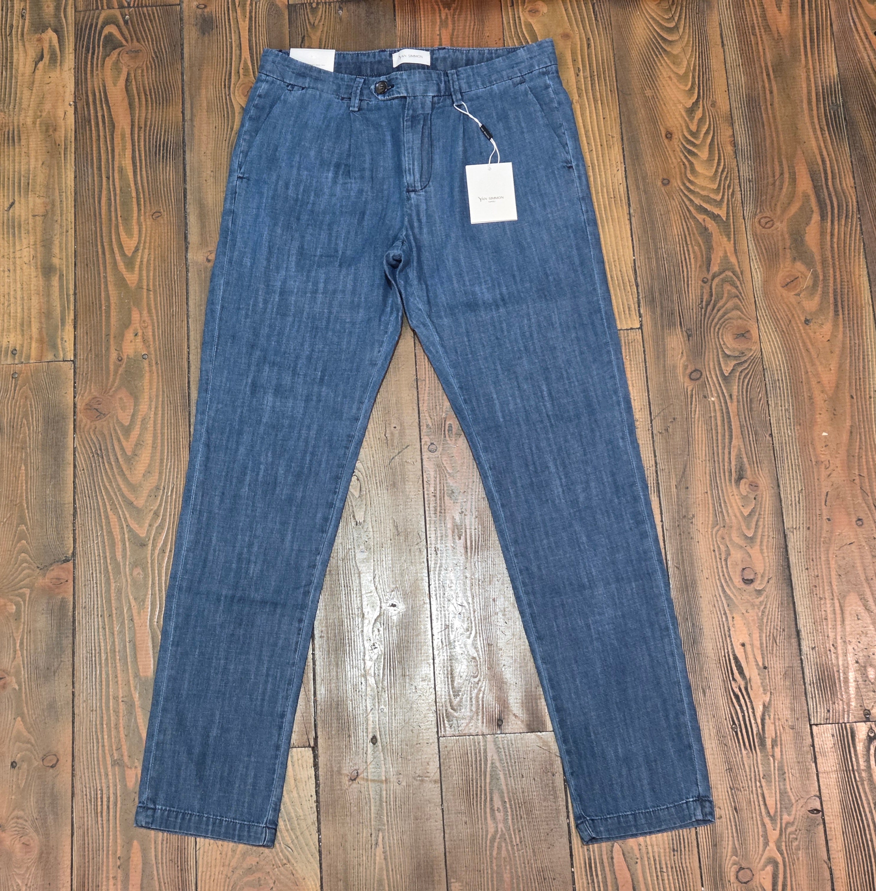PANTALONI YAN SIMMON MODELLO FRIEND T664F COLOR DENIM CHIARO