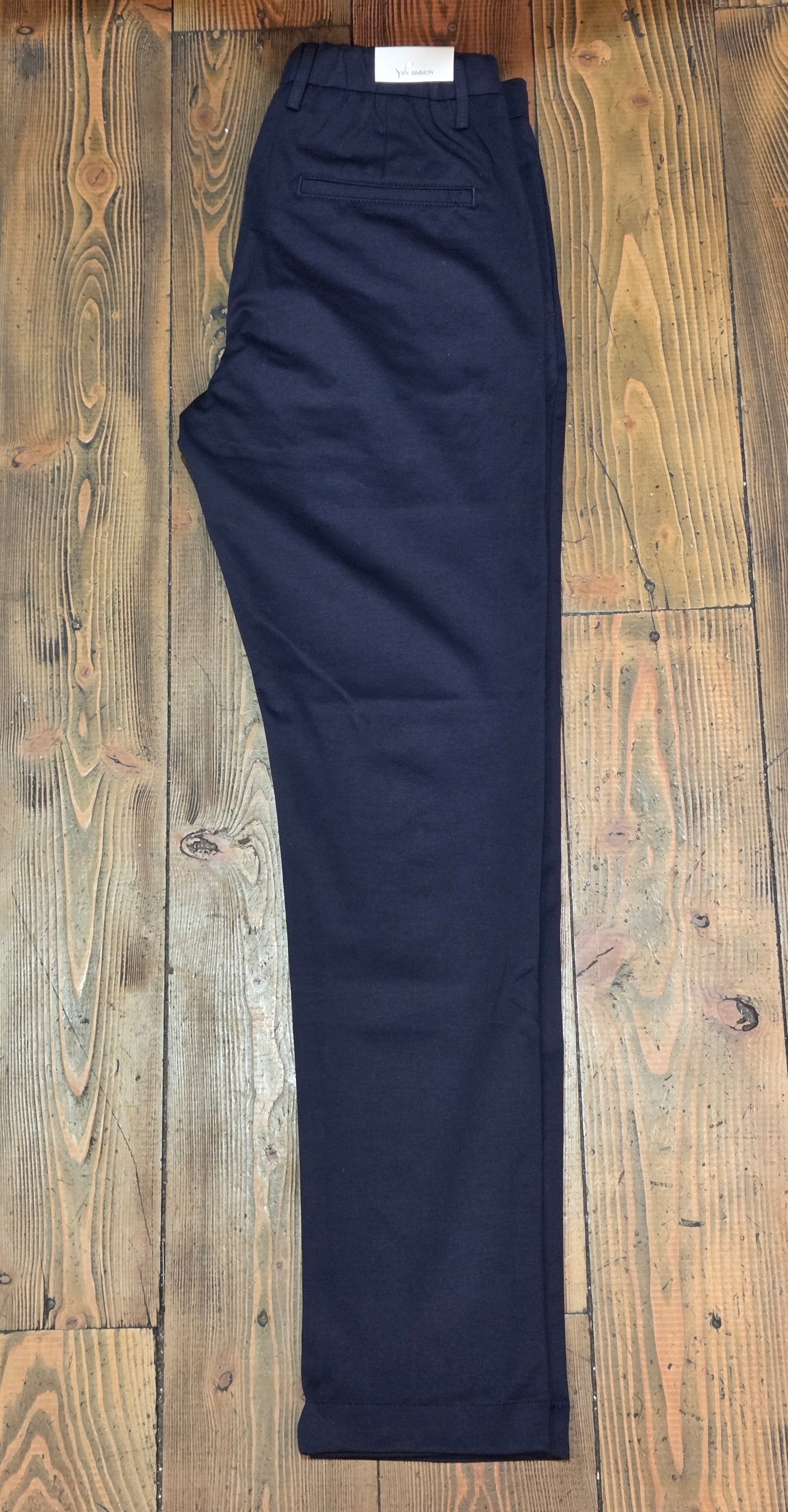 PANTALONI YAN SIMMON LIFE PUNTO MILANO T284L CON LACCIO COLOR BLU