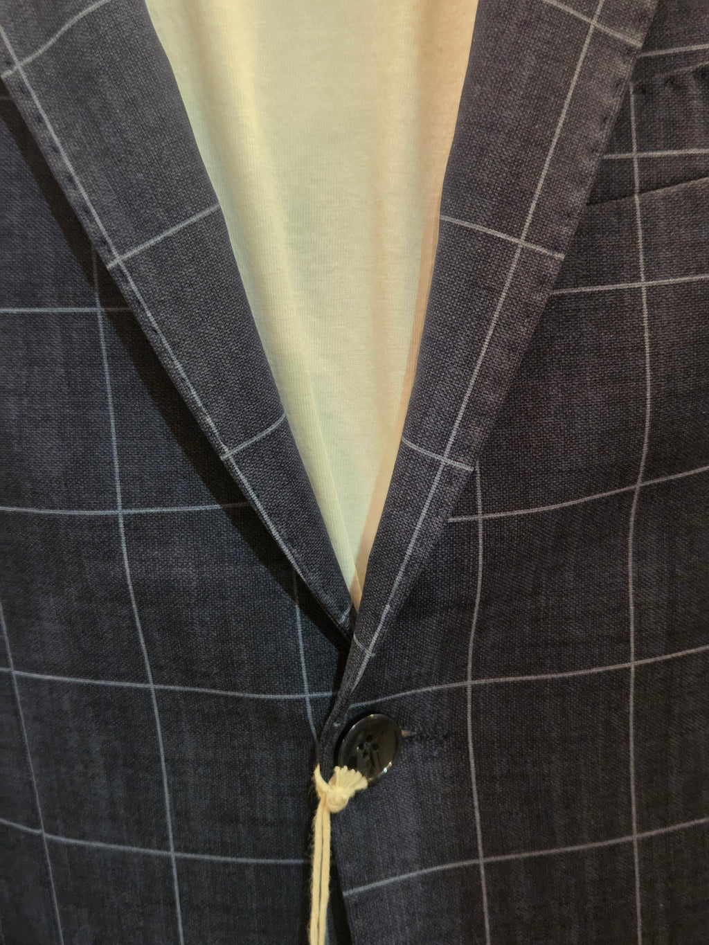 GIACCA MONOPETTO A QUADRI BLU AG TREND EGIC PP30