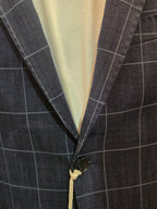 GIACCA MONOPETTO A QUADRI BLU AG TREND EGIC PP30