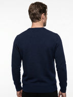 BRAMANTE MAGLIA GIROCOLLO REGULAR FIT COLOR BLU NAVY