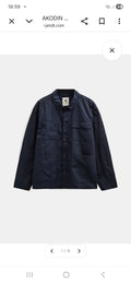 OVERSHIRT ANERKJENDT AKODIN POPLIN COLOR BLU