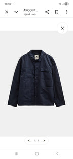 OVERSHIRT ANERKJENDT AKODIN POPLIN COLOR BLU
