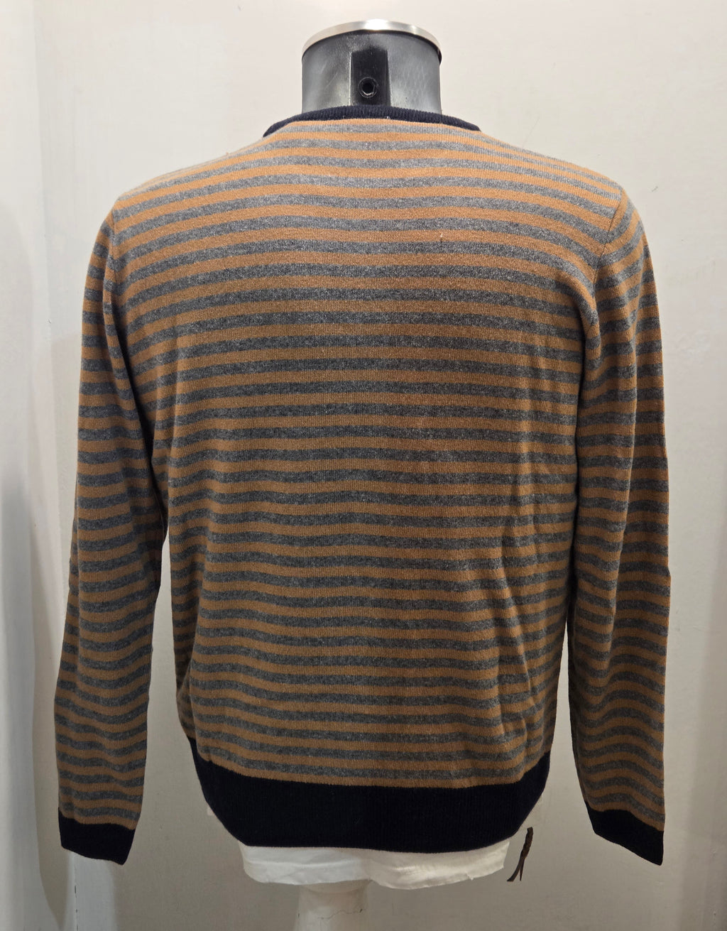 MAGLIA STRIPES IN THE BOX CAMMELLO MULTICOLOR
