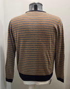MAGLIA STRIPES IN THE BOX CAMMELLO MULTICOLOR